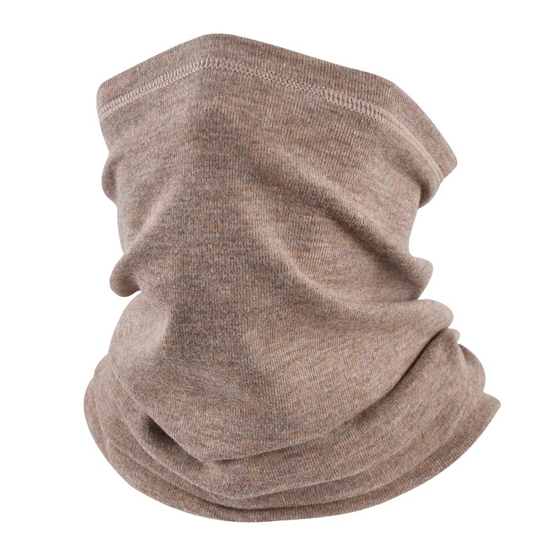 EXski Winter Neck Gaiter Warmer, Soft Fleece Face Mask Scarf for Cold Weather Skiing Cycling Outdoor Sports Brown - Image 1